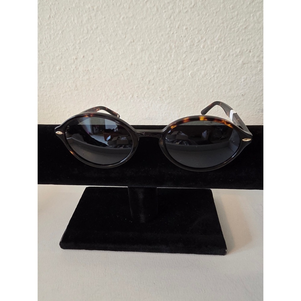 Carolina Lemke Berlin Tortoise Round Sunglasses CL7931-02 Dark Tinted Lenses